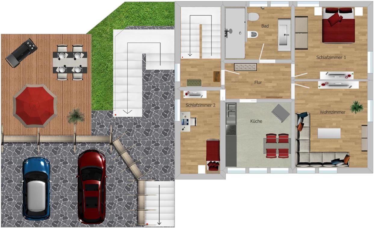 Am Quellenhaeuschen Apartment Naila Ruang foto